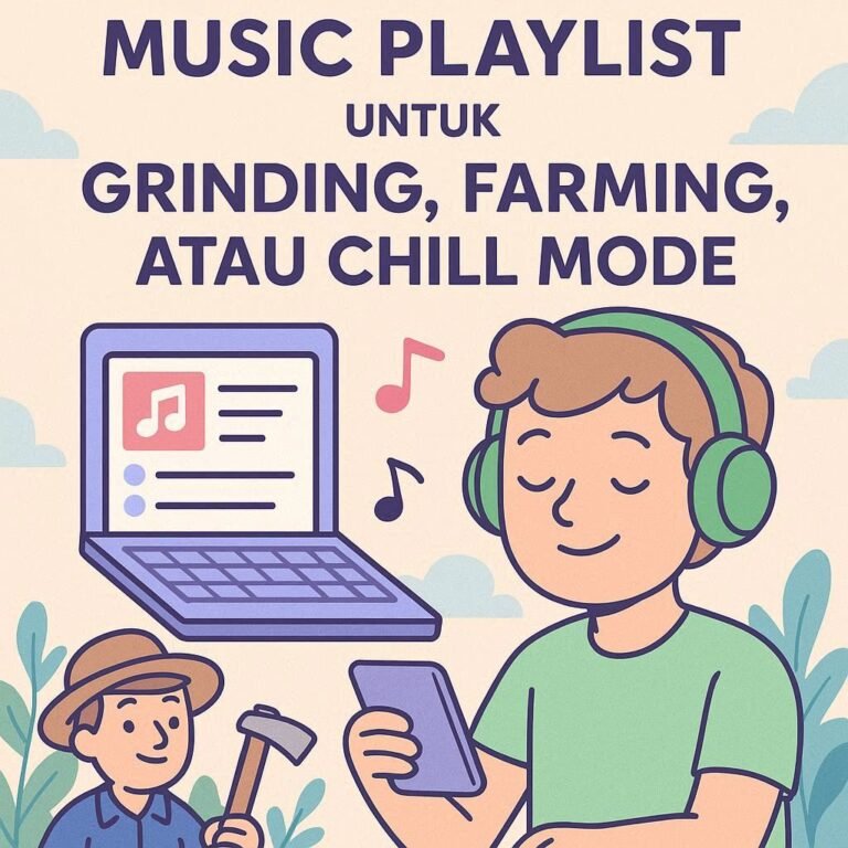 Playlist musik buat grinding, farming, atau chill mode
