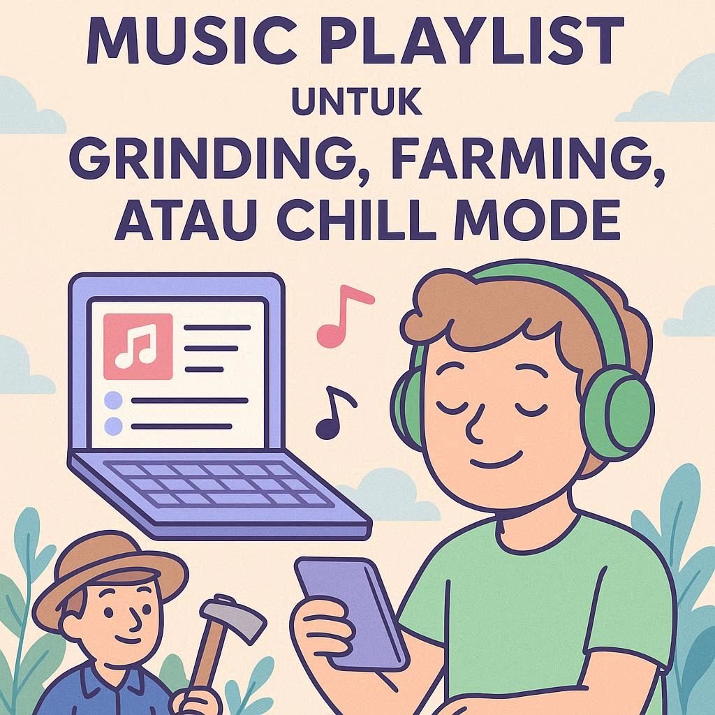 Playlist musik buat grinding, farming, atau chill mode