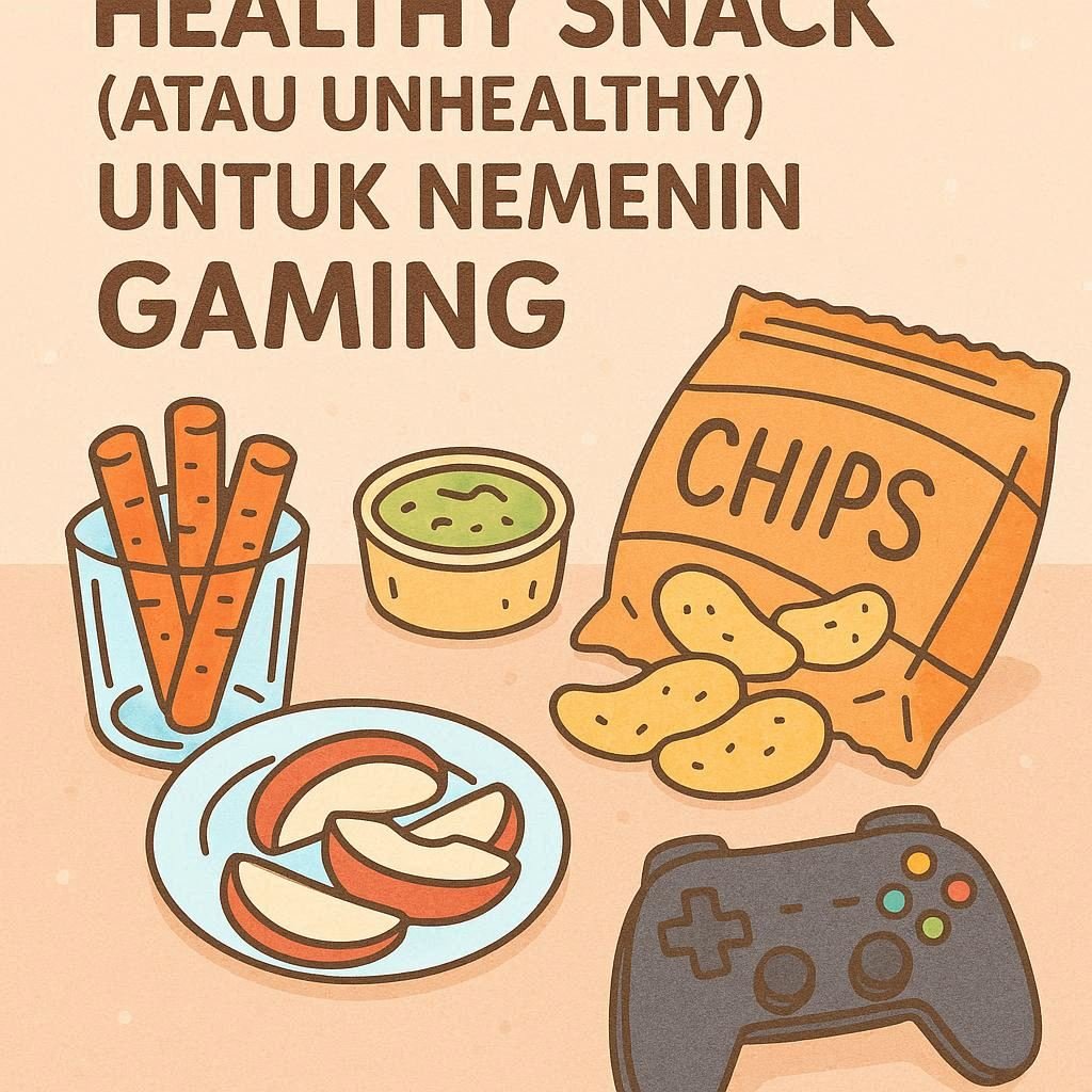 Snack sehat (atau nggak sehat) buat nemenin gaming